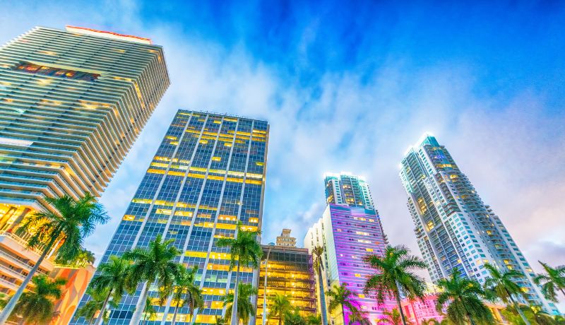 Airbnb cleaning service Miami Brickell downtown skyline