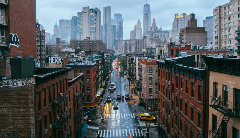 Airbnb cleaning service New York Manhattan street view